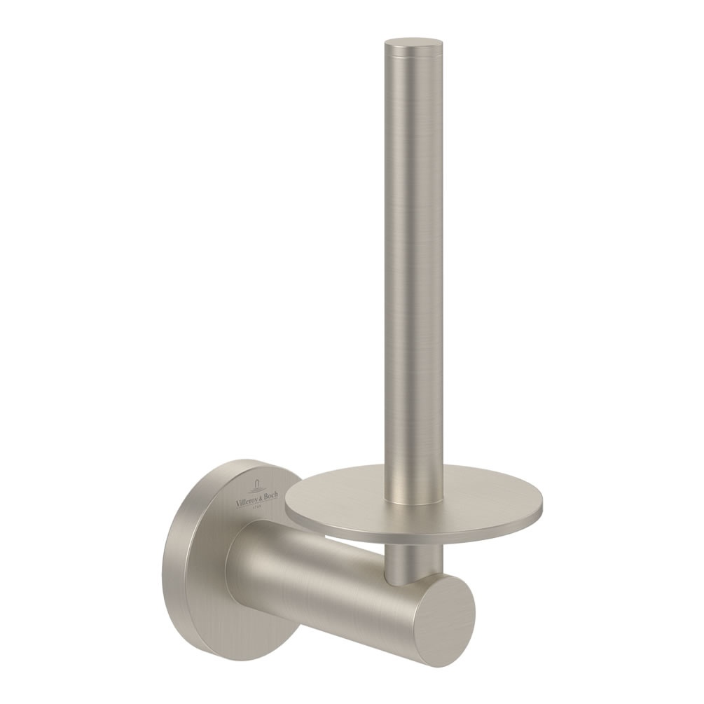 Cutout image of Villeroy & Boch Elements Tender Brushed Nickel Spare Toilet Roll Holder